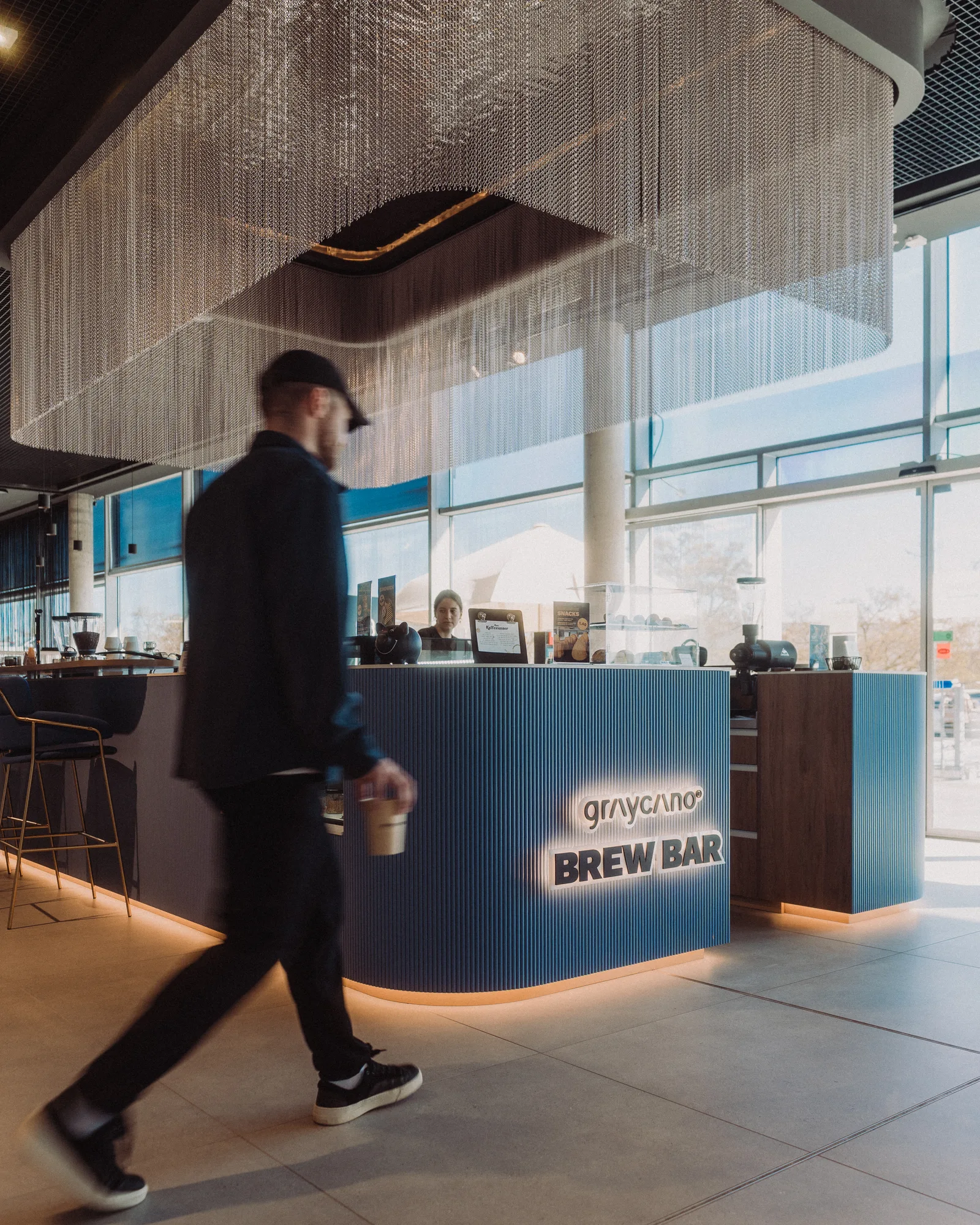 The Graycano brew bar inside the BMW branch in Leipzig