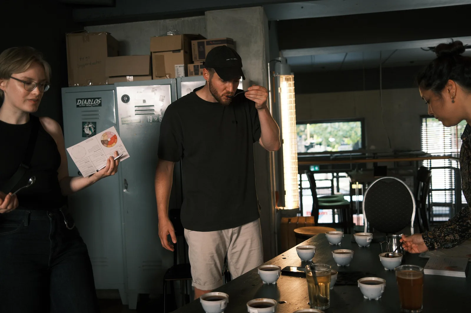 Felix cupping new coffees
