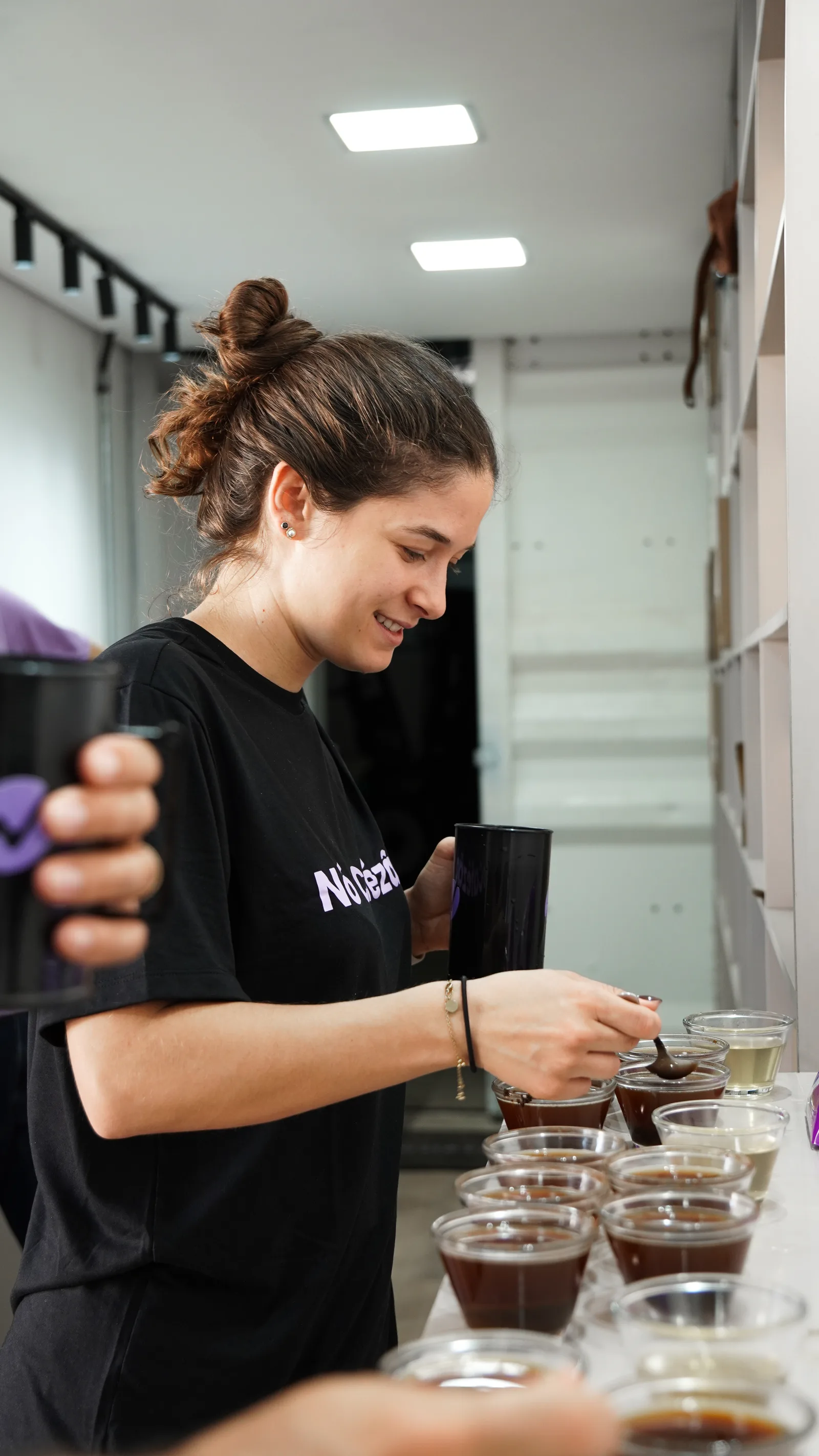 Nicole cupping with NOCA in Brazil