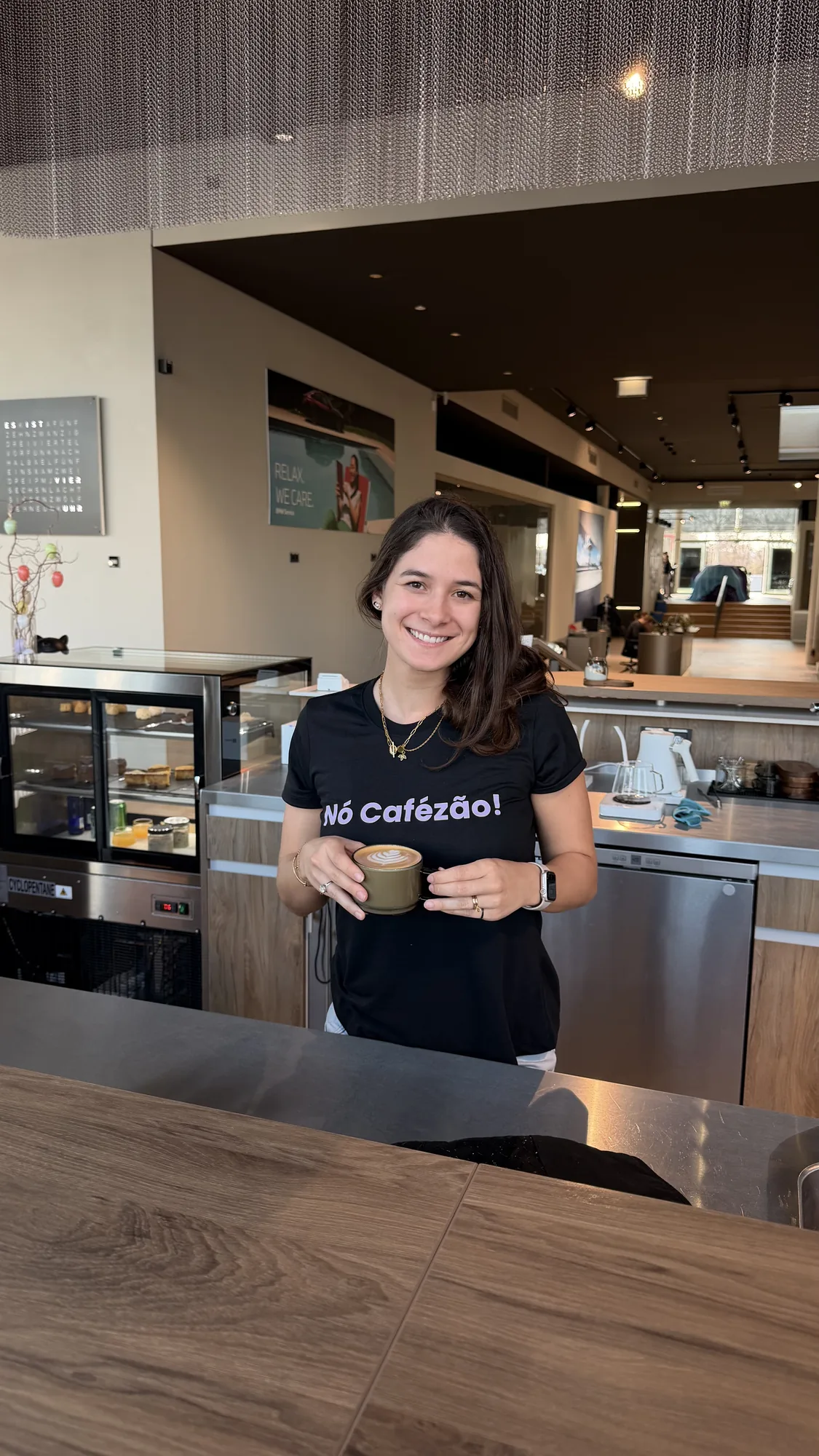Nicole at the Graycano Brew Bar