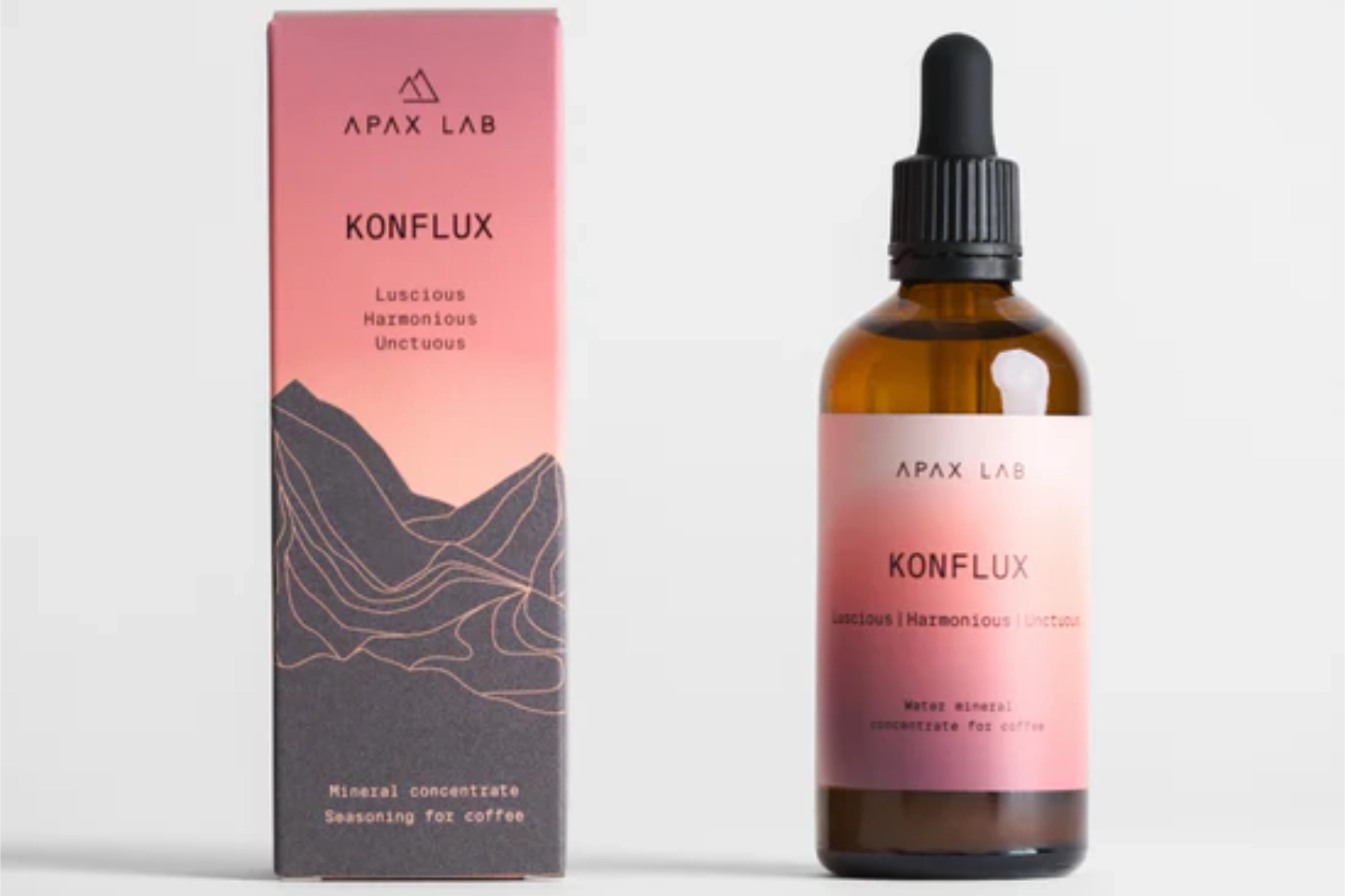 apax lab konflux mineral concentrate box and dropper bottle