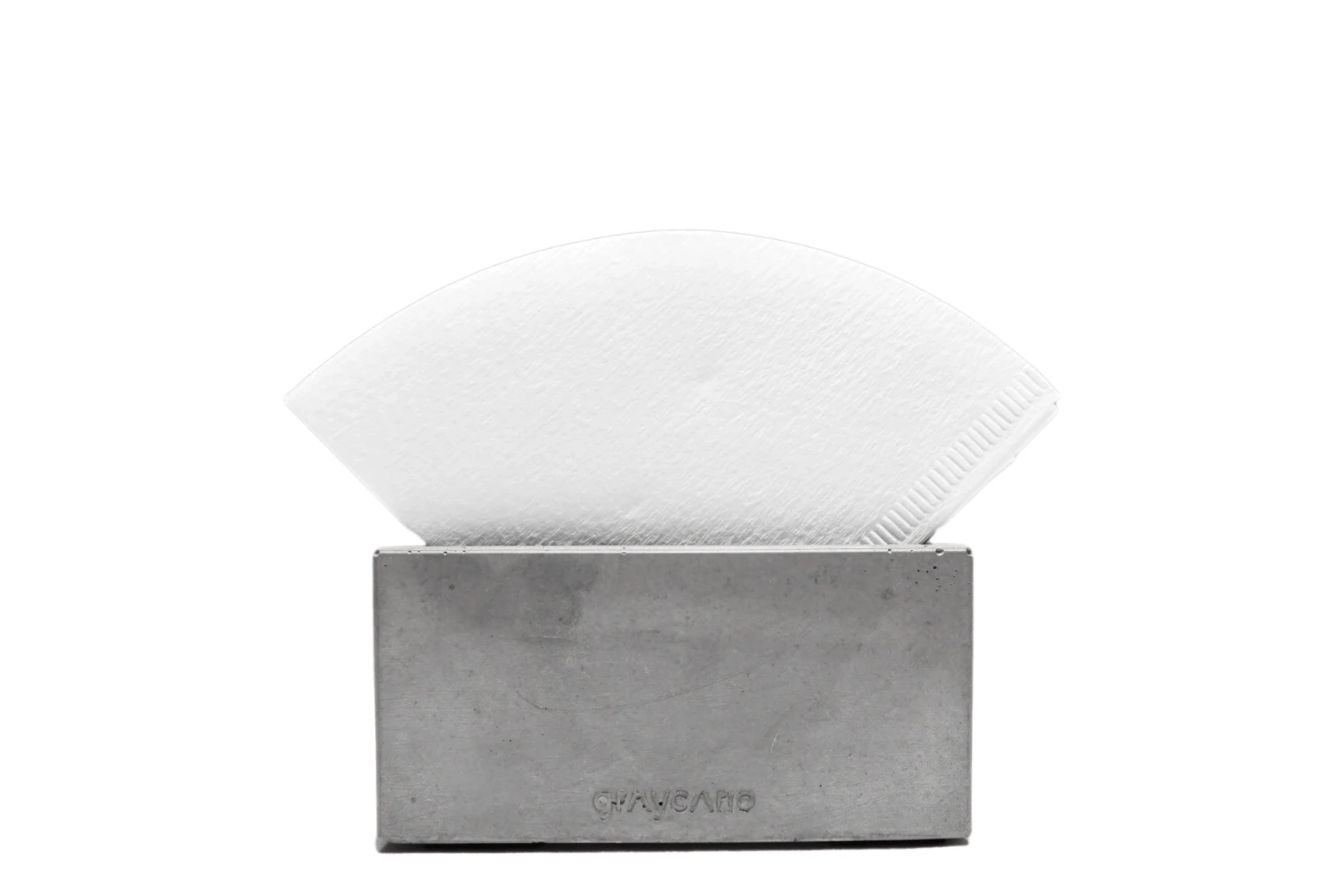 Filterblock made of concrete